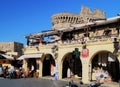 Greek Restaurant in Rhodes Royalty Free Stock Photo